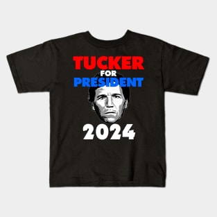 Tucker Carlson For President Kids T-Shirt